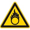 Piktogramm 314 dreieckig - "Warnung vor brandfördernden Stoffen"